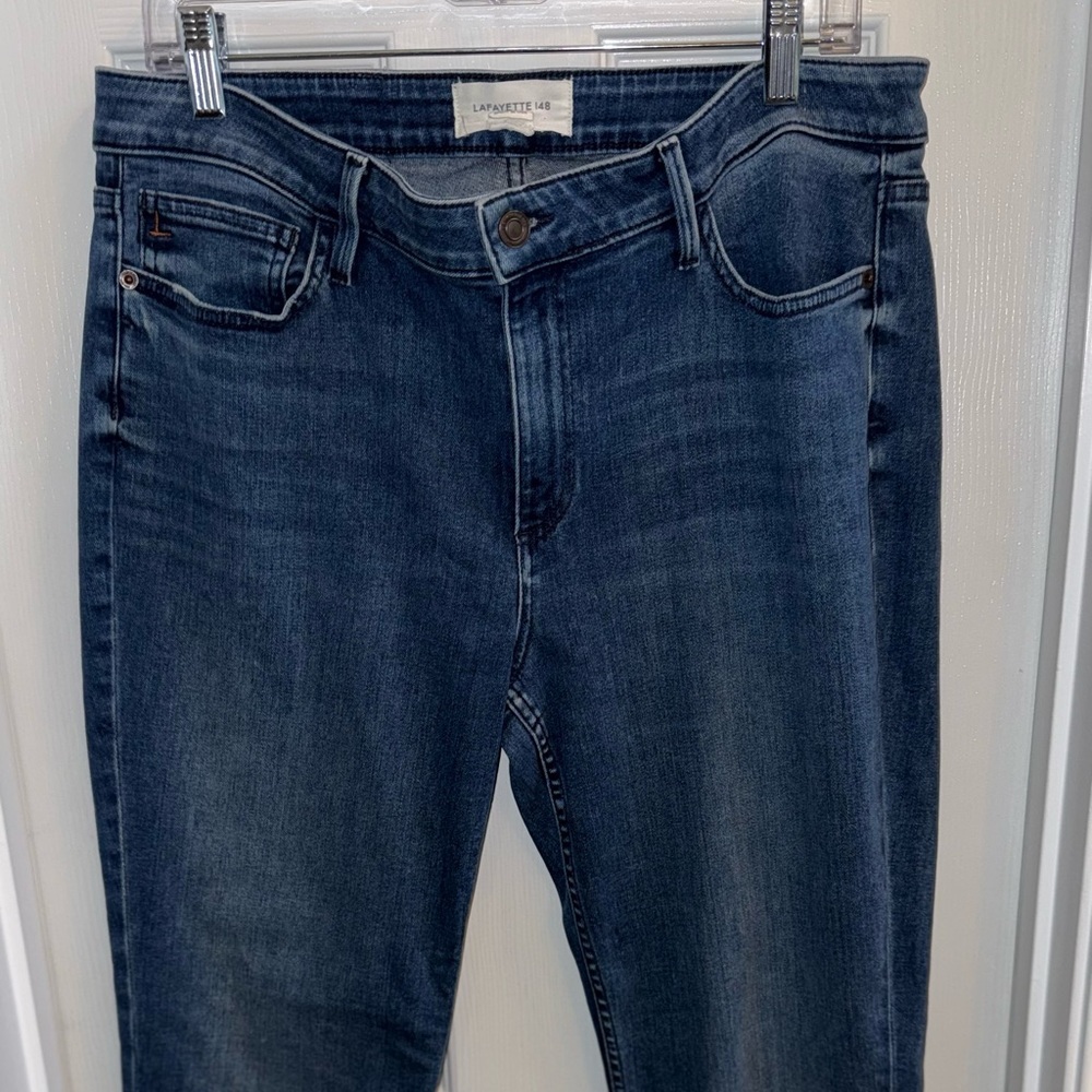 Lafayette Mercer Skinny Denim Jeans Womens 32 Made USA Feminine Casual Comfy